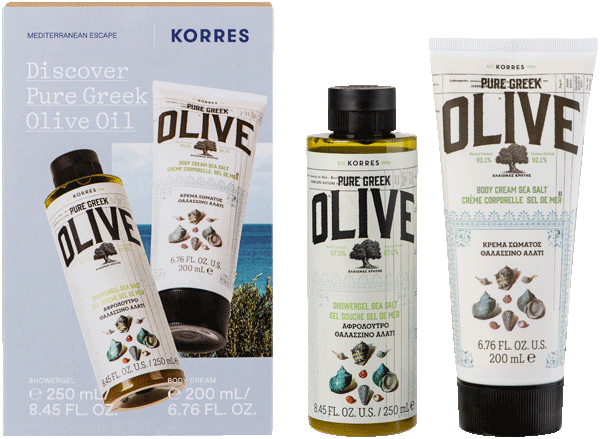 Korres Olive & Sea Salt Körperpflege Set