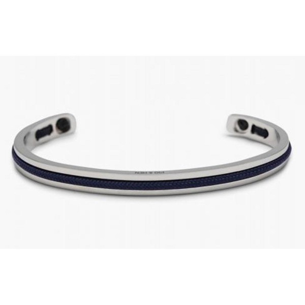 Pig & Hen Herren-Armband Navarch 6mm navy/silver