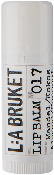 L:A Bruket 017 Lip Balm Almond/Coconut Cosmos Natural Certified