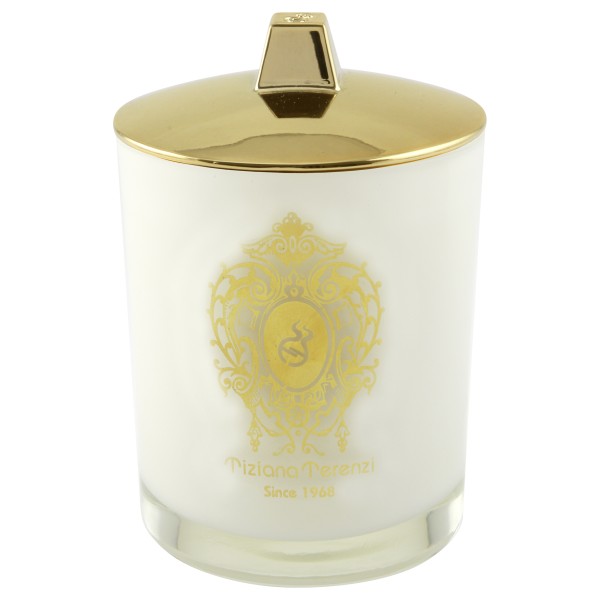 Tiziana Terenzi Kirkè Candle small White Glass with Lid