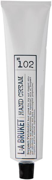 L:A Bruket 102 Hand Cream Bergamot/Patchouli Cosmos Natural Certified